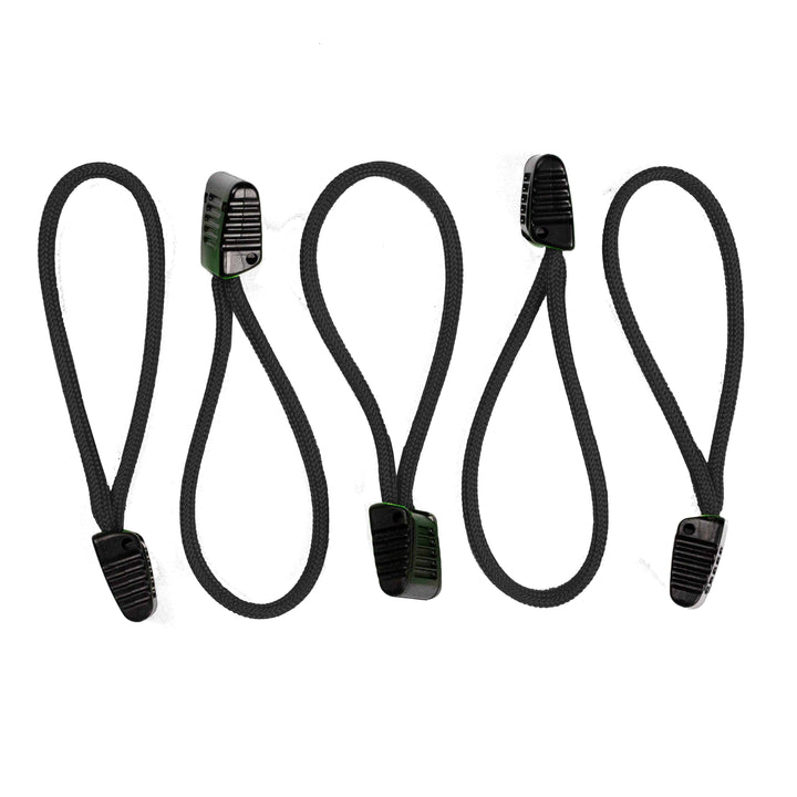 Paracord Zipper Pulls w/ plastic pull - qty 3 OR 5 - Made in USA 550 Paracord - Bull Strap