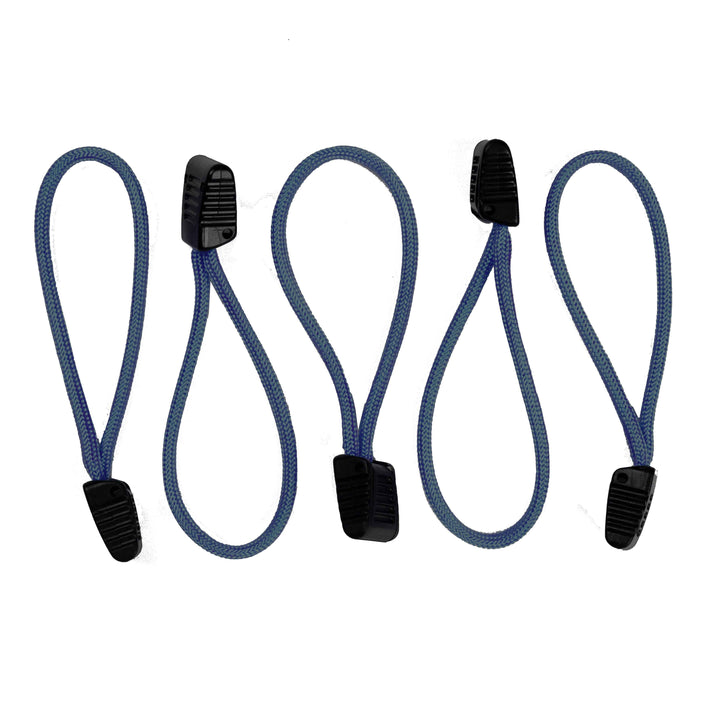 Paracord Zipper Pulls w/ plastic pull - qty 3 OR 5 - Made in USA 550 Paracord - Bull Strap