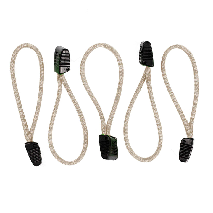 Paracord Zipper Pulls w/ plastic pull - qty 3 OR 5 - Made in USA 550 Paracord - Bull Strap