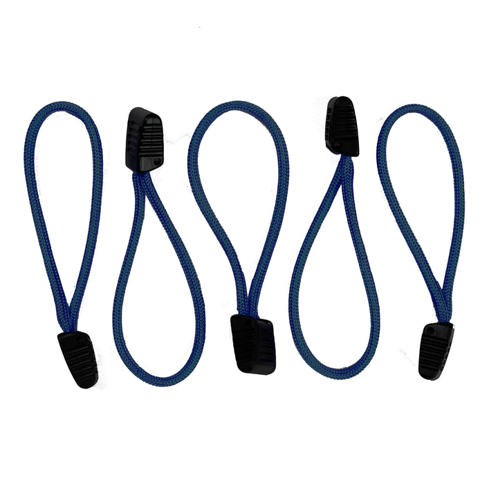 Paracord Zipper Pulls w/ plastic pull - qty 3 OR 5 - Made in USA 550 Paracord - Bull Strap