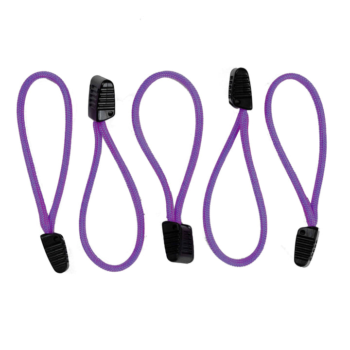 Paracord Zipper Pulls w/ plastic pull - qty 3 OR 5 - Made in USA 550 Paracord - Bull Strap