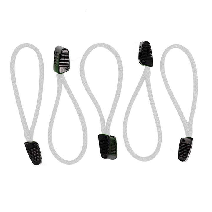 Paracord Zipper Pulls w/ plastic pull - qty 3 OR 5 - Made in USA 550 Paracord - Bull Strap
