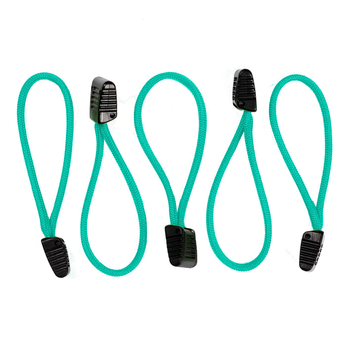 Paracord Zipper Pulls w/ plastic pull - qty 3 OR 5 - Made in USA 550 Paracord - Bull Strap