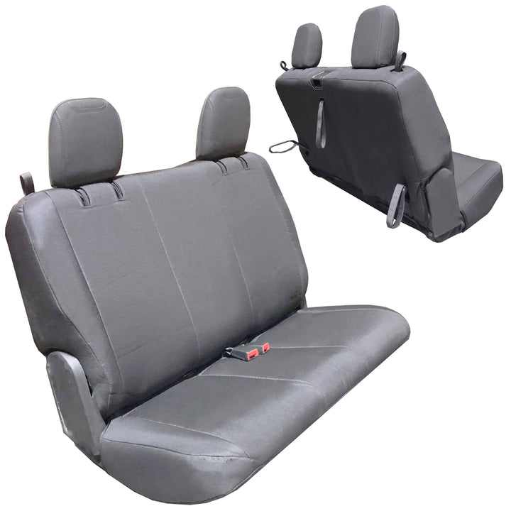Rear Bench Seat Covers for Jeep Wrangler JL 2018-22 2 Door Bartact - Base Line Performance - Bull Strap