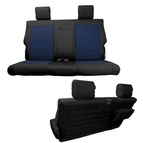 Rear Bench Tactical Seat Cover for Jeep Wrangler JK 2013-18 2 Door Bartact w/ MOLLE - Bull Strap