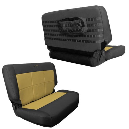 Rear Bench Tactical Seat Cover for Jeep Wrangler TJ 1997-02 Bartact w/ MOLLE - Bull Strap
