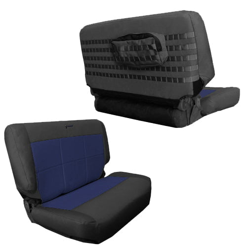 Rear Bench Tactical Seat Cover for Jeep Wrangler TJ 1997-02 Bartact w/ MOLLE - Bull Strap