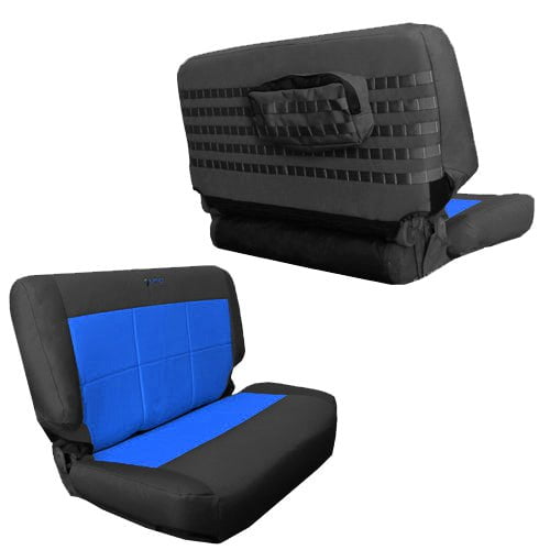 Rear Bench Tactical Seat Cover for Jeep Wrangler TJ 1997-02 Bartact w/ MOLLE - Bull Strap