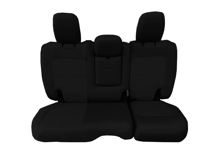 Rear Bench Tactical Seat Covers for Jeep Wrangler 4XE JLU 2021+ 4 Door | BARTACT | WITH Fold Down Armrest ONLY! (4XE Edition ONLY!) w/ MOLLE - Bull Strap