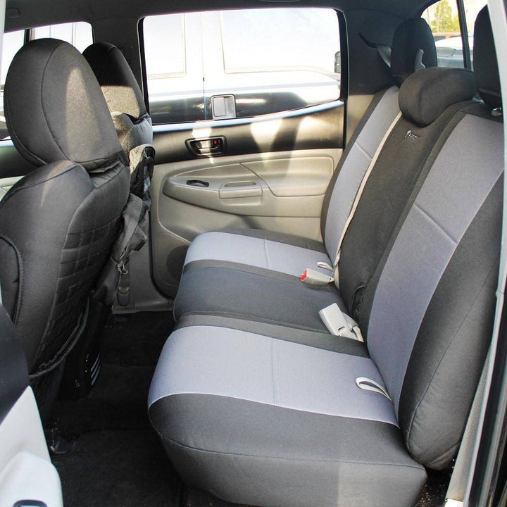 Rear Bench Tactical Seat Covers for Toyota Tacoma 2016-22 (All DOUBLE CAB VERSIONS) BARTACT w/ MOLLE - Bull Strap