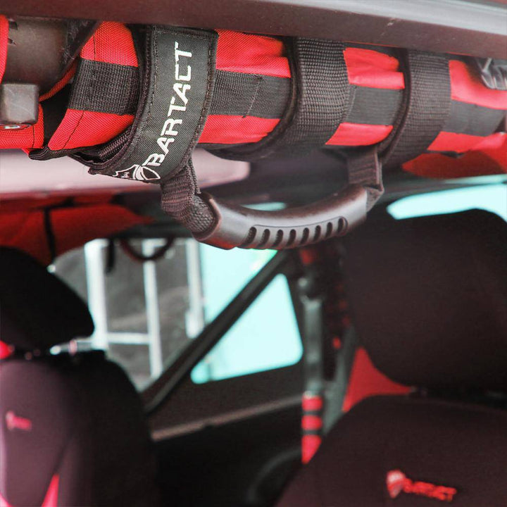 Roll Bar Grab Handles (pair) by Bartact Rubber grip Universal - Bull Strap