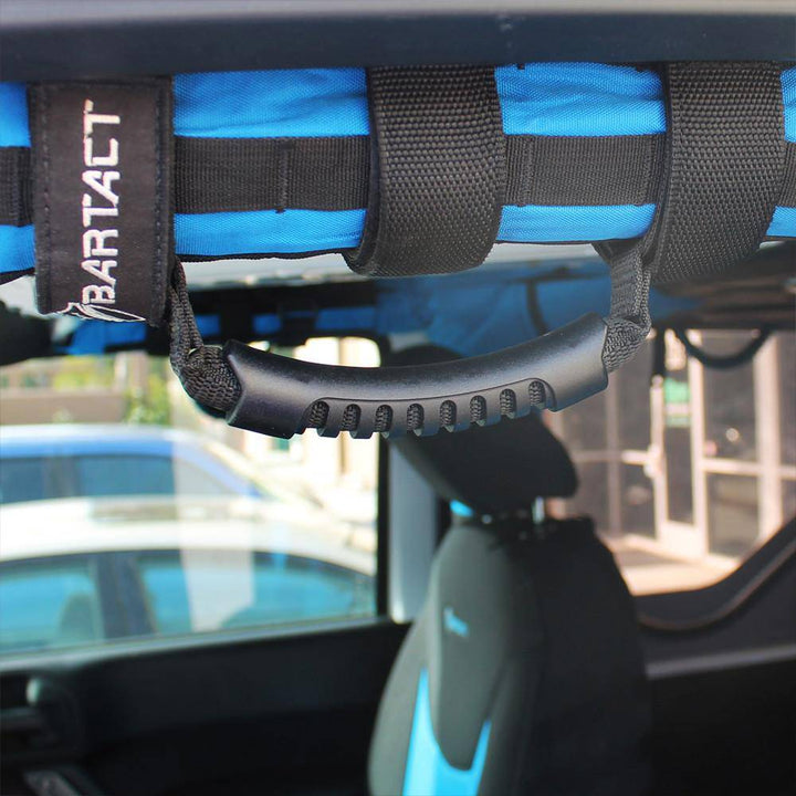 Roll Bar Grab Handles (pair) by Bartact Rubber grip Universal - Bull Strap