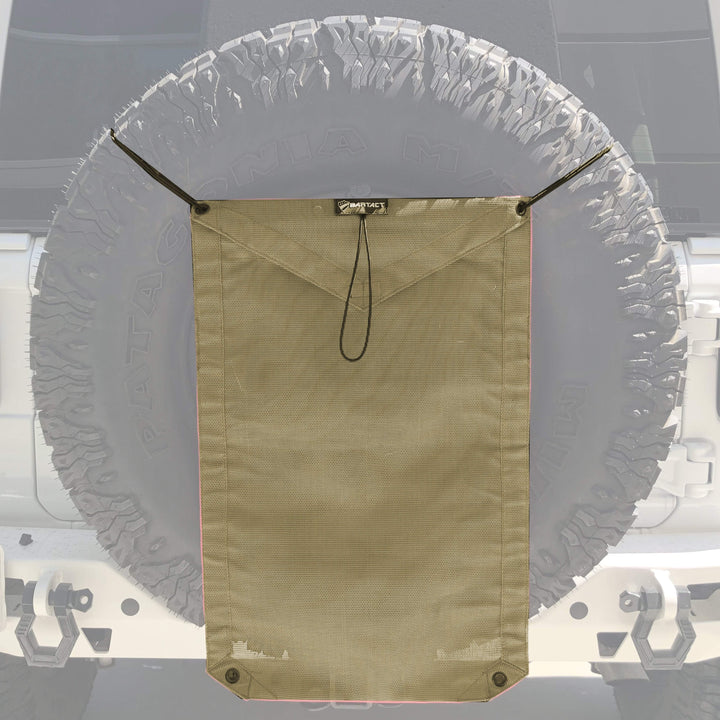 Spare Tire Trash Bag & Pet Divider Pat Pend for Jeep Wrangler, Gladiator, & Ford Bronco Bartact - Bull Strap