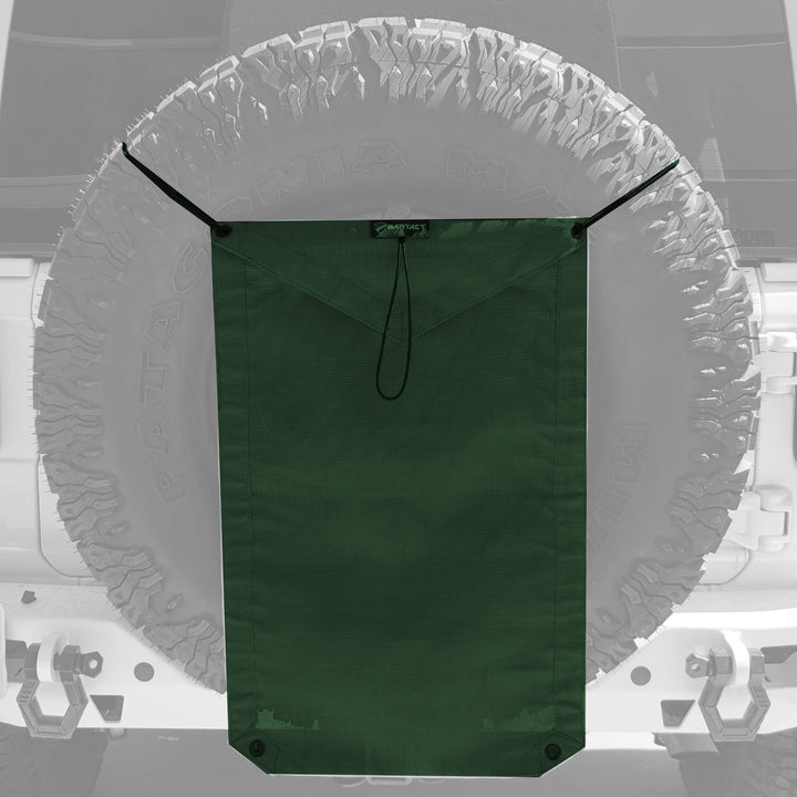 Spare Tire Trash Bag & Pet Divider Pat Pend for Jeep Wrangler, Gladiator, & Ford Bronco Bartact - Bull Strap