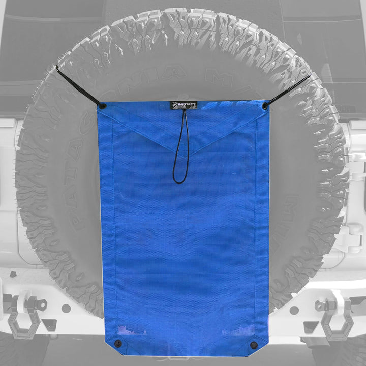 Spare Tire Trash Bag & Pet Divider Pat Pend for Jeep Wrangler, Gladiator, & Ford Bronco Bartact - Bull Strap