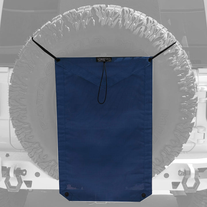 Spare Tire Trash Bag & Pet Divider Pat Pend for Jeep Wrangler, Gladiator, & Ford Bronco Bartact - Bull Strap