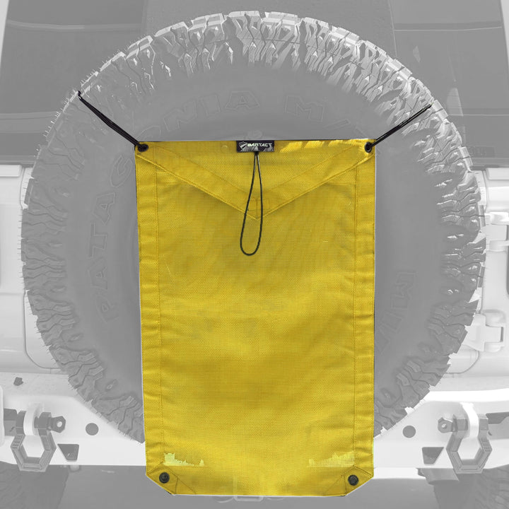 Spare Tire Trash Bag & Pet Divider Pat Pend for Jeep Wrangler, Gladiator, & Ford Bronco Bartact - Bull Strap