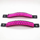 TJ Door Handles, Paracord Jeep Grab Handles for Jeep Wrangler TJ & LJ 97-06 - Interior Door Pull Handles 550 Paracord Grab Handles w/ Grommets (PAIR) - Bull Strap
