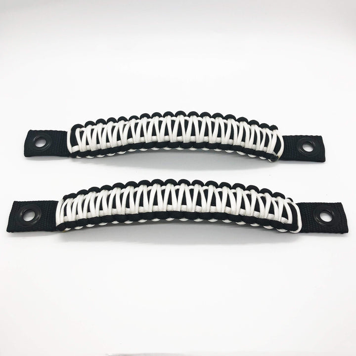 TJ Door Handles, Paracord Jeep Grab Handles for Jeep Wrangler TJ & LJ 97-06 - Interior Door Pull Handles 550 Paracord Grab Handles w/ Grommets (PAIR) - Bull Strap