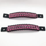 TJ Door Handles, Paracord Jeep Grab Handles for Jeep Wrangler TJ & LJ 97-06 - Interior Door Pull Handles 550 Paracord Grab Handles w/ Grommets (PAIR) - Bull Strap