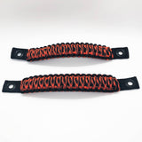 TJ Door Handles, Paracord Jeep Grab Handles for Jeep Wrangler TJ & LJ 97-06 - Interior Door Pull Handles 550 Paracord Grab Handles w/ Grommets (PAIR) - Bull Strap