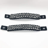TJ Door Handles, Paracord Jeep Grab Handles for Jeep Wrangler TJ & LJ 97-06 - Interior Door Pull Handles 550 Paracord Grab Handles w/ Grommets (PAIR) - Bull Strap