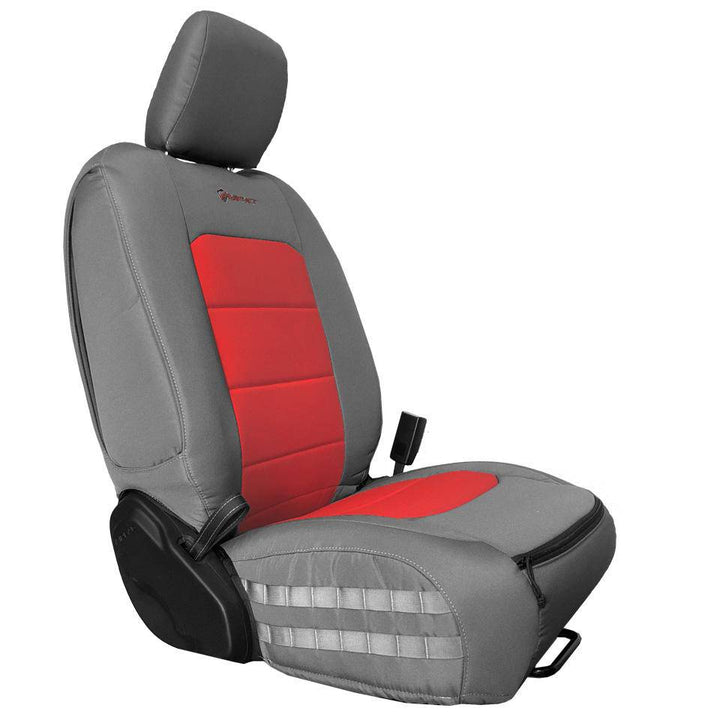 Tactical Seat Covers for Jeep Wrangler JLU 2018-23 4 Door ONLY (NOT for Mojave or 392 Edition) Front Pair Bartact - Bull Strap