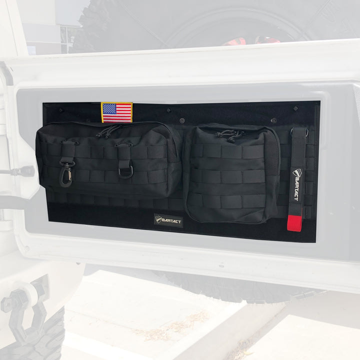 Tailgate MOLLE Panel Kit with Pouches for Jeep Wrangler JL JLU 2018-22 Bartact - Bull Strap