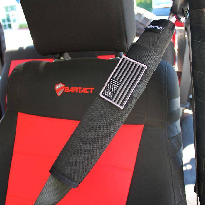 Universal Seat Belt Covers (PAIR) 12 inches tall | Bartact - Bull Strap