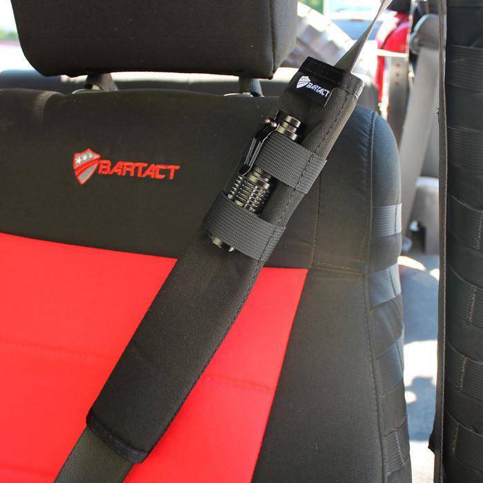 Universal Seat Belt Covers (PAIR) 12 inches tall | Bartact - Bull Strap