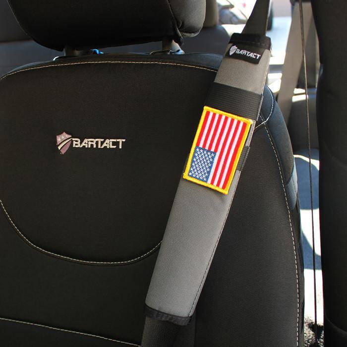 Universal Seat Belt Covers (PAIR) 12 inches tall | Bartact - Bull Strap