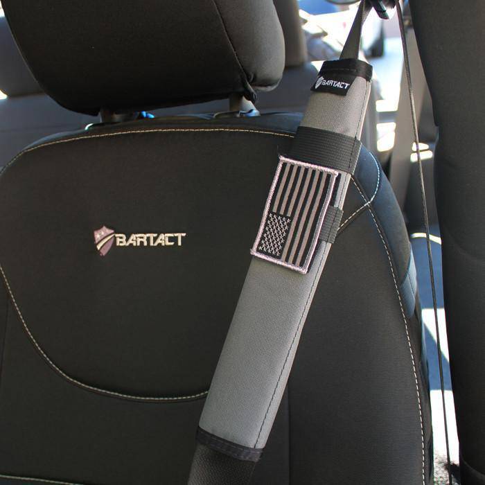 Universal Seat Belt Covers (PAIR) 12 inches tall | Bartact - Bull Strap