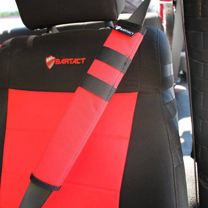 Universal Seat Belt Covers (PAIR) 12 inches tall | Bartact - Bull Strap