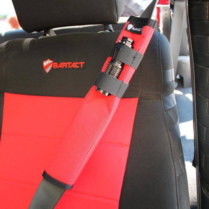 Universal Seat Belt Covers (PAIR) 12 inches tall | Bartact - Bull Strap