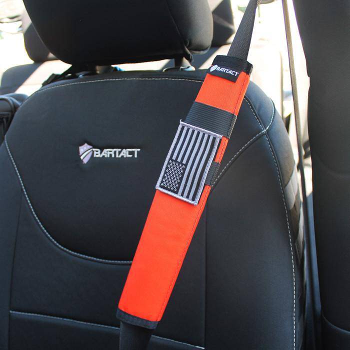 Universal Seat Belt Covers (PAIR) 12 inches tall | Bartact - Bull Strap