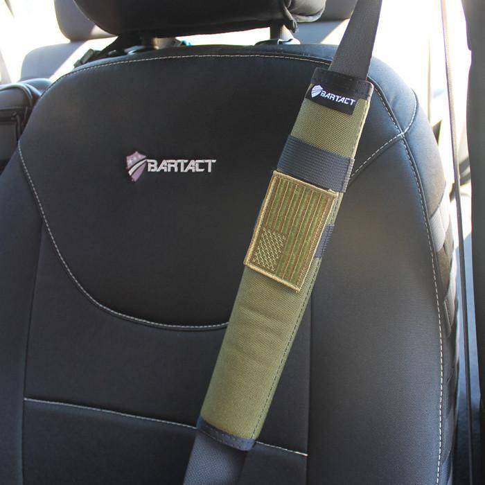 Universal Seat Belt Covers (PAIR) 12 inches tall | Bartact - Bull Strap
