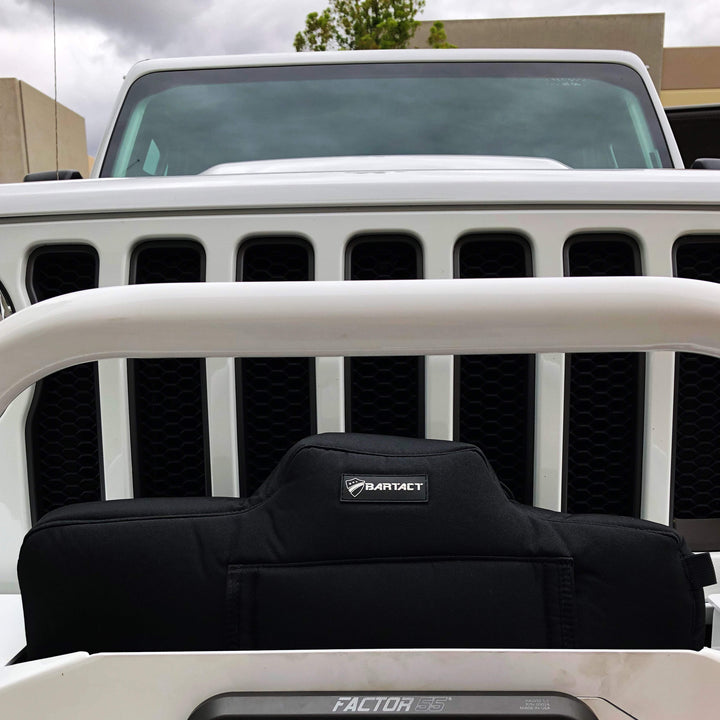 Winch Cover for Warn VR EVO, New Gen VR 10 and 12 - PATENT PENDNG - BARTACT - Bull Strap