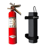 Bartact Fire Safety & Medical Red - Graphite Fire Extinguisher & Holder Combo - Bartact Extreme Roll Bar Fire Extinguisher holder for Amerex B417T 2.5 LB - ABC Fire Extinguisher included - PALS/MOLLE Compatible