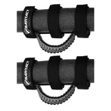 Bartact Grab Handles Black / Graphite Jeep Grab Handles for Roll Bar (PAIR of 2) Paracord Grab Handles for Jeep Wrangler, Gladiator, Polaris RZR, CanAm Maverick X3