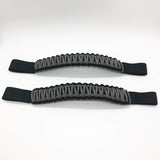 Bartact Grab Handles Black / Graphite Paracord Grab Handles for Headrests of Jeep Wrangler JK, JKU, JL, JLU, Gladiator, Toyota Tacoma, Ford Bronco and other vehicles with removable head rests (PAIR of 2)