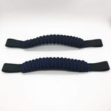 Bartact Grab Handles Black / Midnight Paracord Grab Handles for Headrests of Jeep Wrangler JK, JKU, JL, JLU, Gladiator, Toyota Tacoma, Ford Bronco and other vehicles with removable head rests (PAIR of 2)