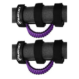 Bartact Grab Handles Black / Purple Jeep Grab Handles for Roll Bar (PAIR of 2) Paracord Grab Handles for Jeep Wrangler, Gladiator, Polaris RZR, CanAm Maverick X3