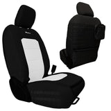 Bartact Jeep Gladiator Seat Covers black / white vinyl / same as insert Color Front Tactical Seat Covers for Jeep Gladiator 2021-22 JT BARTACT - (PAIR) - For Mojave Edition ONLY