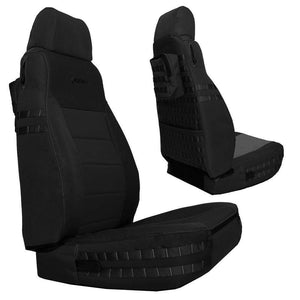 Bartact Jeep Wrangler Seat Covers black / red Front Tactical Seat Covers for Jeep Wrangler TJ & LJ 2003-06 BARTACT (PAIR) w/ MOLLE