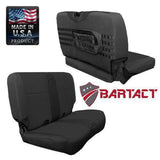 Bartact Jeep Wrangler Seat Covers black / black Rear Bench Tactical Seat Cover for Jeep Wrangler TJ & LJ 2003-06 Bartact w/ MOLLE