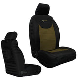 Bartact Jeep Wrangler Seat Covers black / coyote Front Tactical Seat Covers for Jeep Wrangler JK & JKU 2013-18 BARTACT (PAIR) w/ MOLLE - SRS Air Bag Compliant