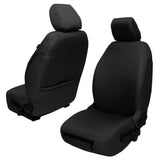 Bartact Jeep Wrangler Seat Covers Black Front Seat Covers for Jeep Wrangler JK & JKU 2013-18 BARTACT Base Line Performance Front Seat Covers (PAIR)