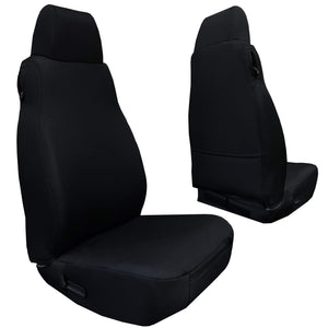 Bartact Jeep Wrangler Seat Covers Black Front Seat Covers for Jeep Wrangler TJ and LJ 2003-06 Bartact - Base Line Performance (PAIR)