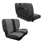 Bartact Jeep Wrangler Seat Covers black / graphite Rear Bench Tactical Seat Cover for Jeep Wrangler TJ & LJ 2003-06 Bartact w/ MOLLE