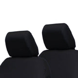 Bartact Jeep Wrangler Seat Covers Black Head Rest Covers (PAIR) for 2007-10 Jeep Wrangler JKU 4 Door Rear Bench